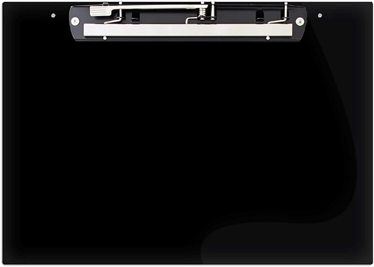 24x18 Clipboard Acrylic Panel Featuring an 11" Hinge Clip Black