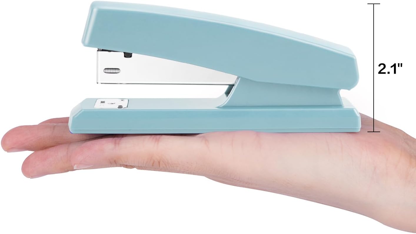 Deli Stapler, Desktop Staplers with 640 Staples, Office Stapler, 25 Sheet Capacity, Blue