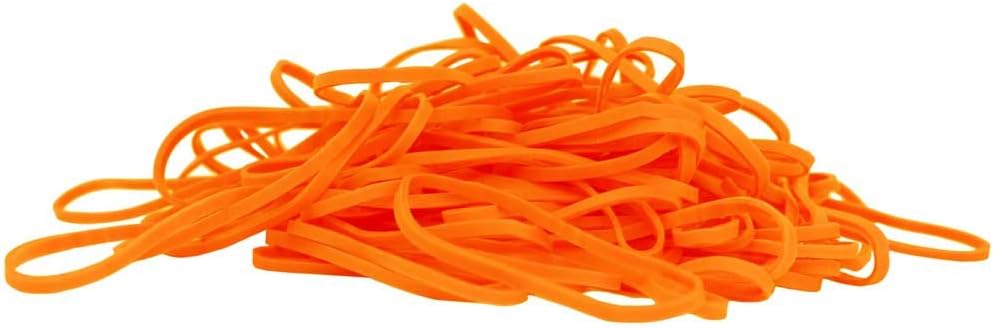 JAM PAPER Colorful Rubber Bands - Size 33 - Orange Rubberbands - 100/Pack
