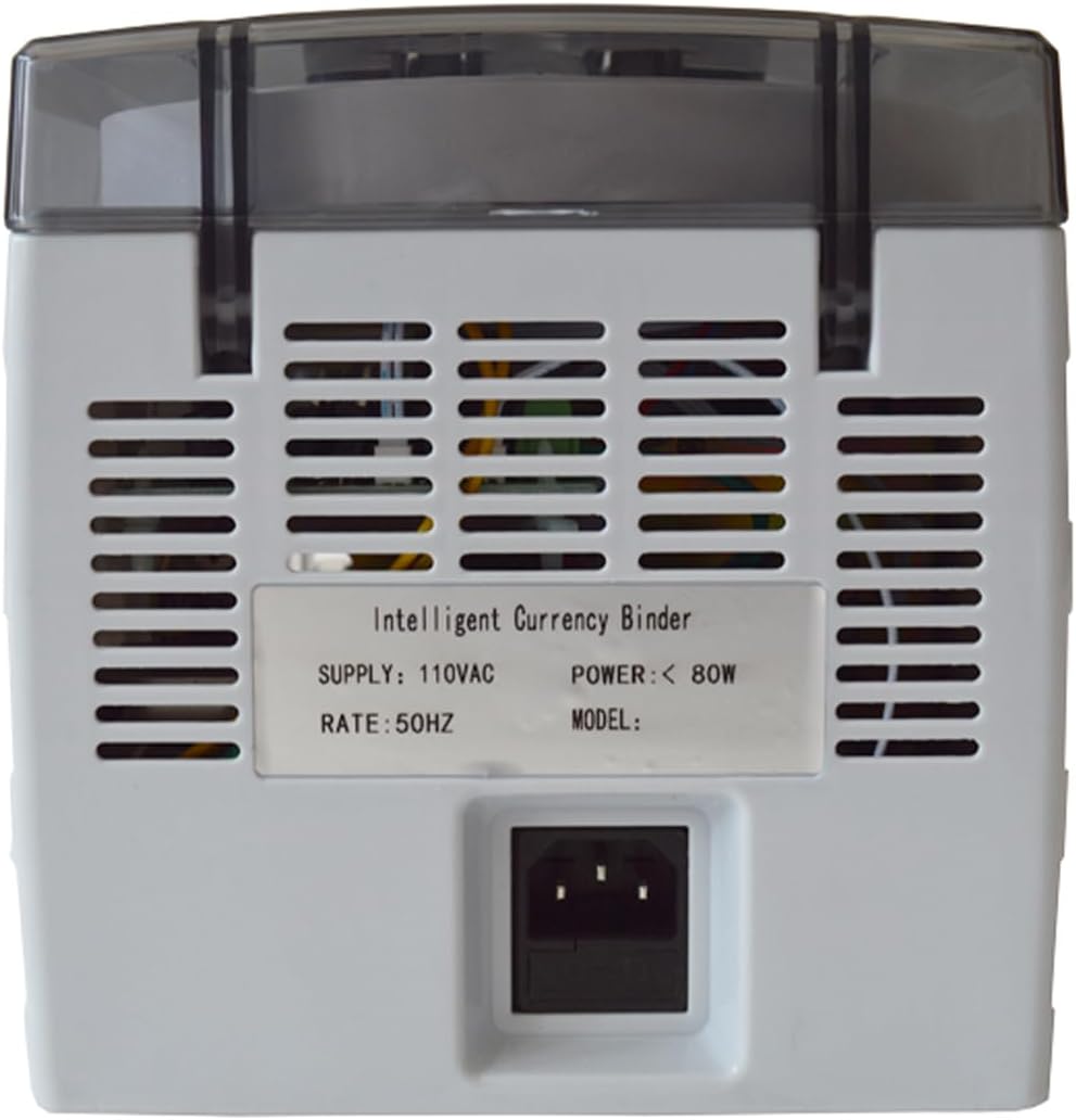 INTBUYING Currency Binding Machine Paper Tape Banding Machine Intelligent Money Packer Packing Bank Note Machine 110v for Packing Money