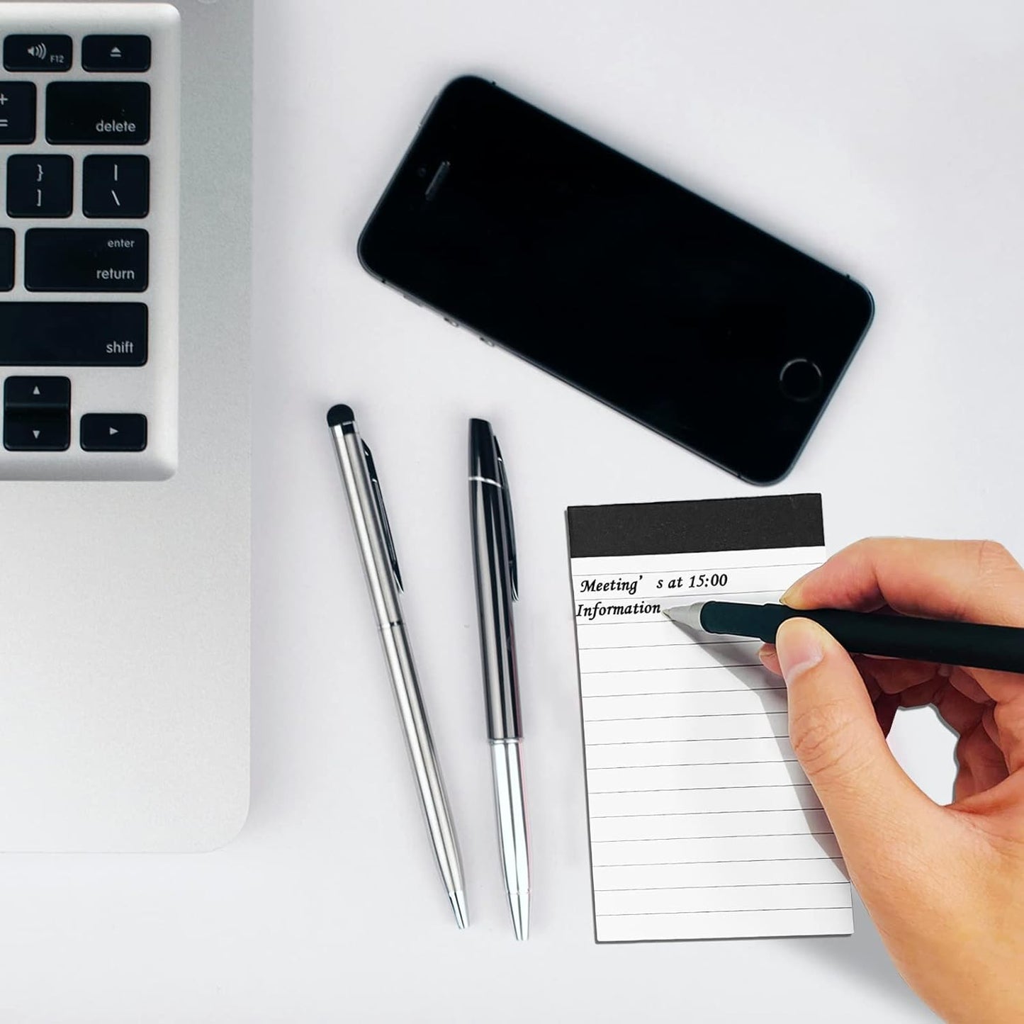 12 Pack Small Notepad, 3 x 5 Inch Ultra Quality Note Pads, Server Lined Papers and Desk Notepads for Office Supplies, Writing and Memo pads 30 Sheets Each