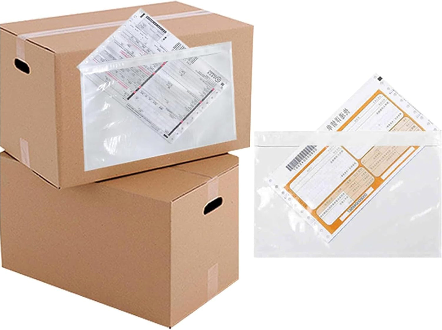4.5x5.5 Packing List Mailing Envelopes Shipping Envelopes Packing List Clear Adhesive Shipping Label Sleeves Shipping Supplies for Small Businesses(1000 Pcs)