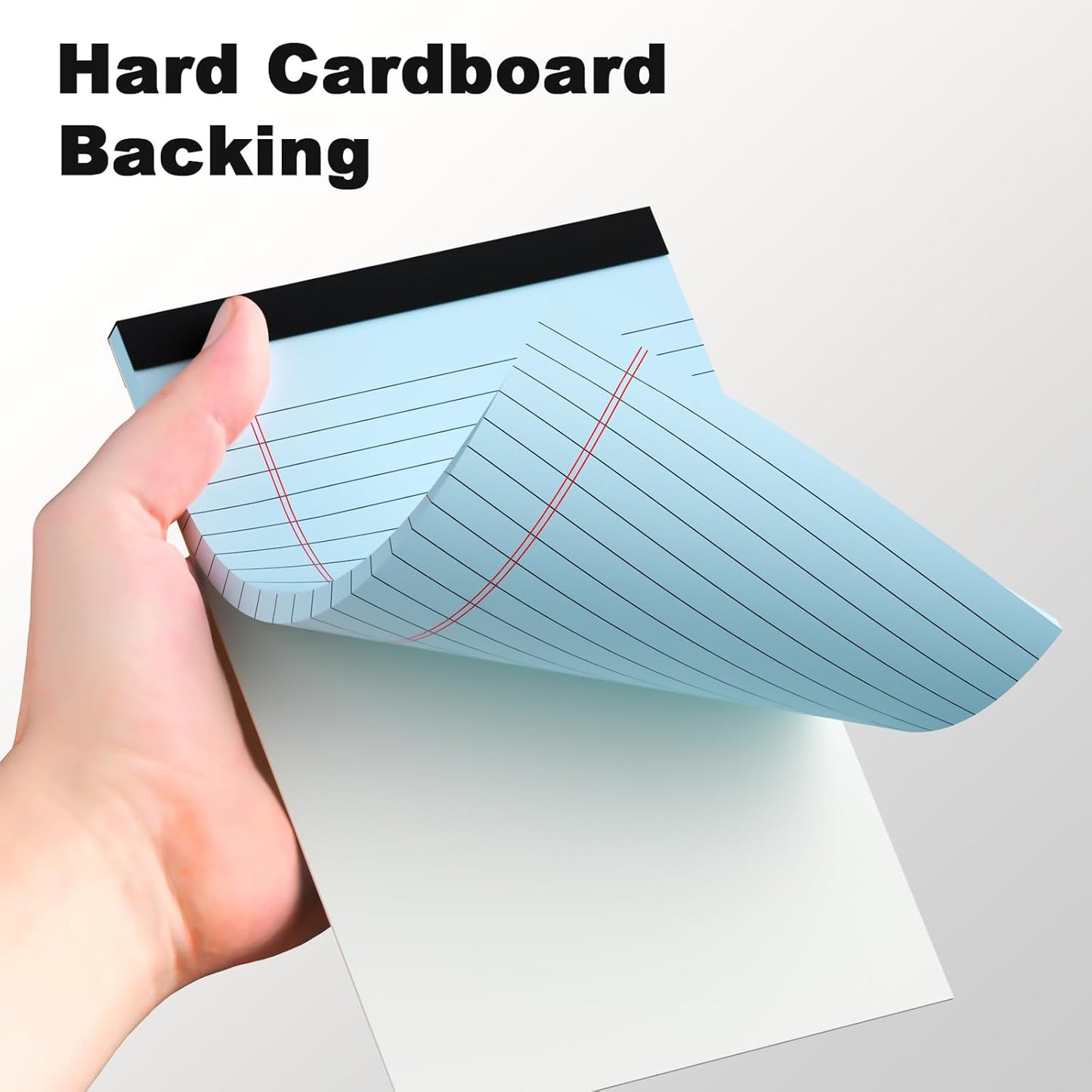 5pcs Small Note Pads 5x8 Notebook College Ruled Legal Pads Color Notepads 5 Pack Study Back Writing Pads 5 x 8 Perforated Narrow Ruled Pads of Paper for School & Office Supplies 30 Sheets/Pack