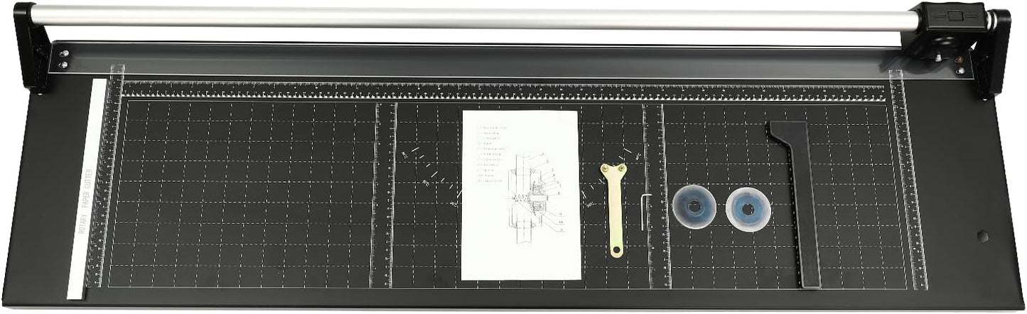 Paper Cutter, Paper Trimmer, 3 Blades, Heavy Duty Paper Cutter for Cardstock, Guillotine Paper Trimmer for Crafting, for Cutting A3, A4, and A5 Paper, Photos, Cards