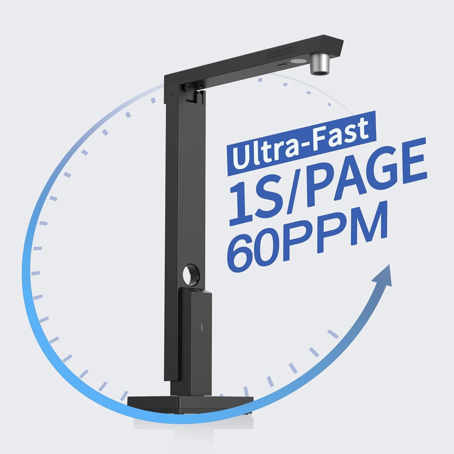 CZUR Lens800 Pro 8MP Portable Document Scanner & Document Camera, Travel-Friendly Mobile PDF Scanner, Capture Size A4, Fast Scan 1s/Page, Easy-to-Use OCR, for Mac & Windows