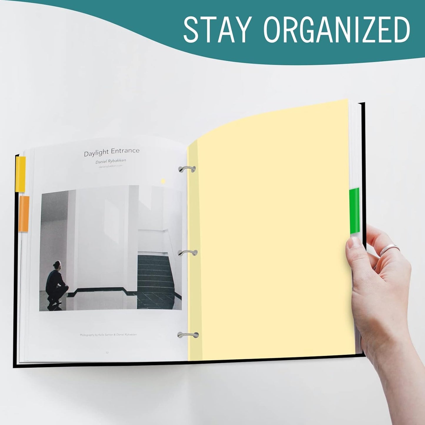 8-Tab Binder Dividers for 3 Ring Binder, Insertable Multicolor Big Tabs, Letter Size Paper Divider, 8.5 x 11 inch, 3 Sets (24 Dividers Total)