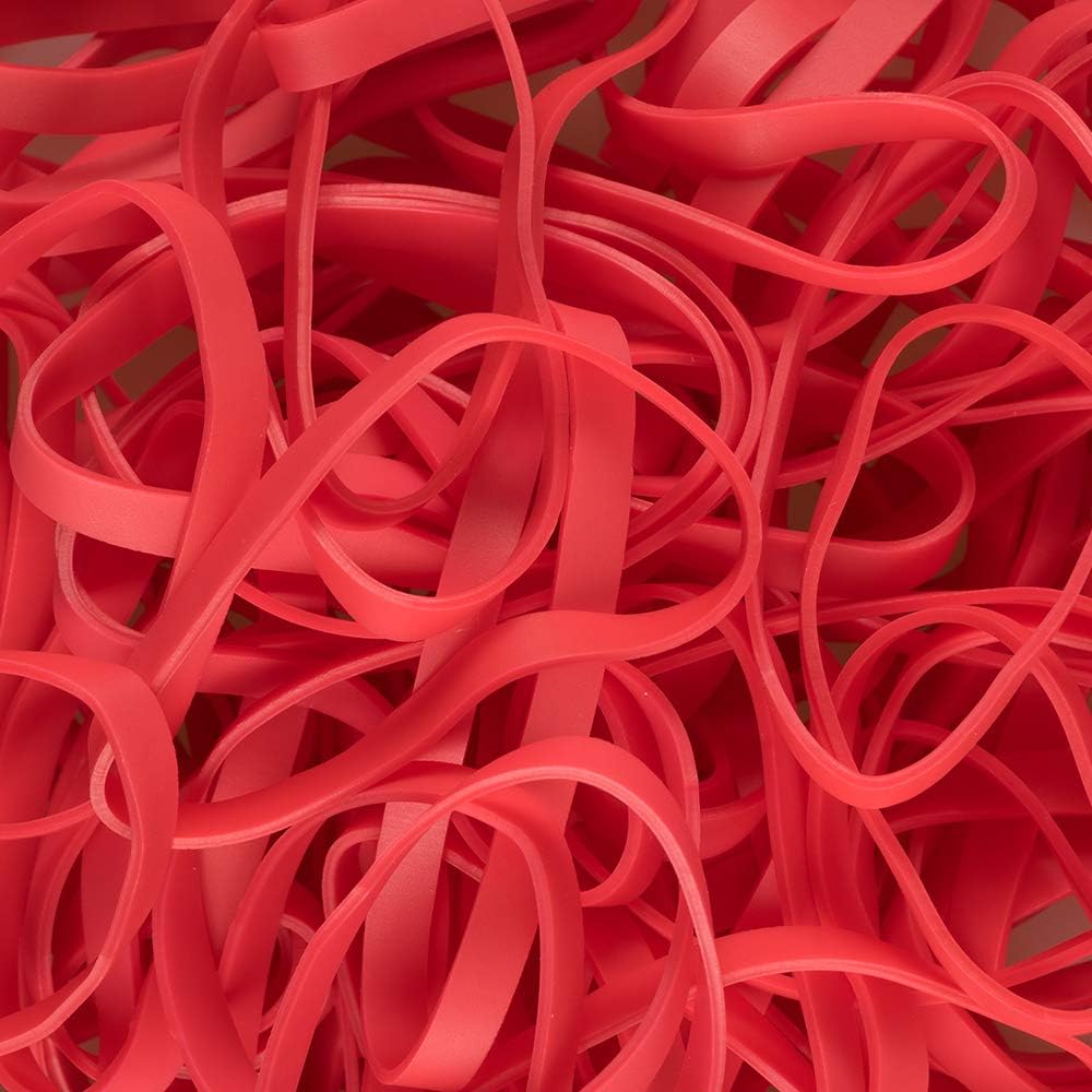 JAM PAPER Durable Rubber Bands - Size 64 - Red Multi-Purpose Rubberbands - 100/Pack