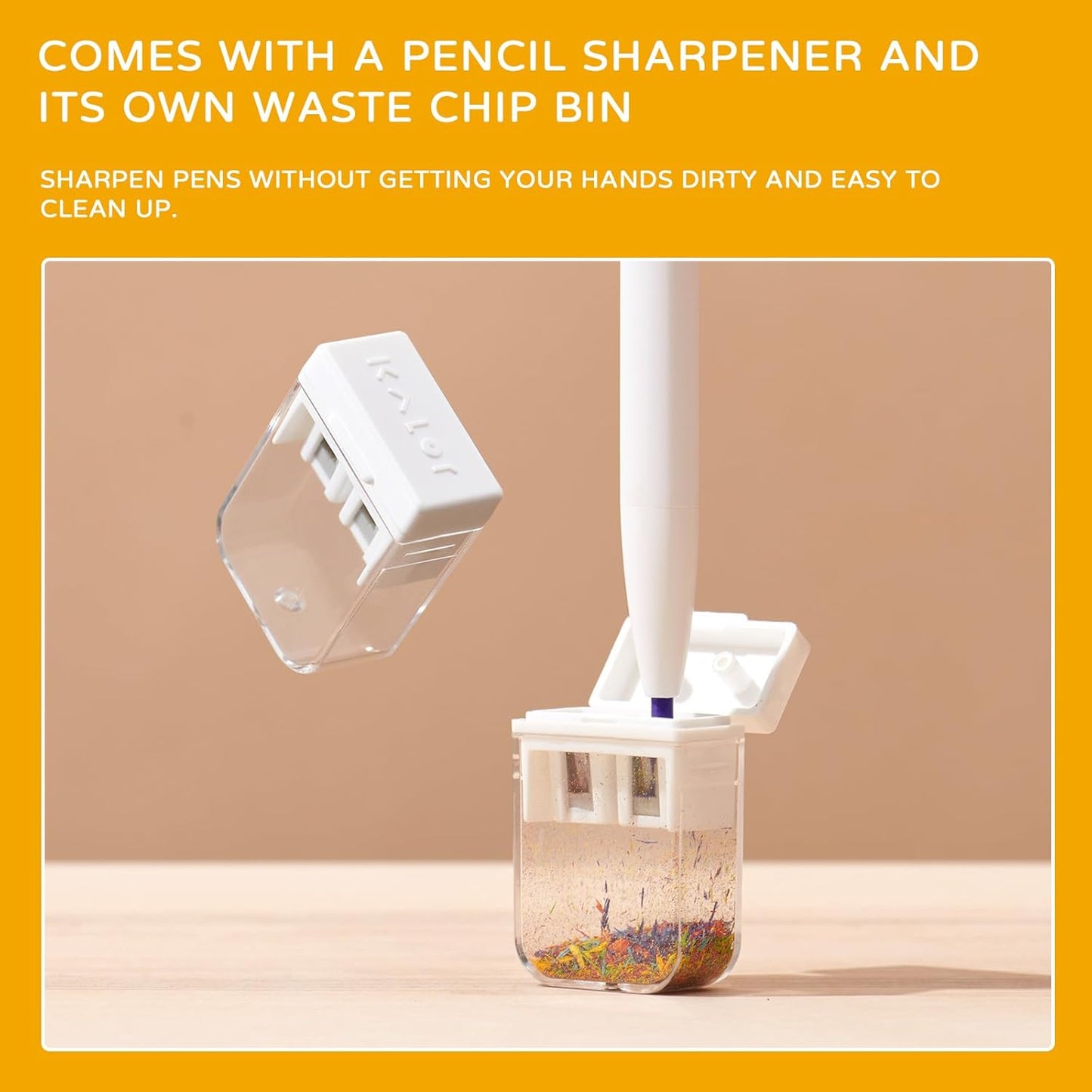 Kaco KALOR 36 Premium Color Mechanical Pencil Set, Refillable Soft Lead Cores, 36 Count, Pack of 1 Color Box, Drawing Sketching Pens Painting Supplies