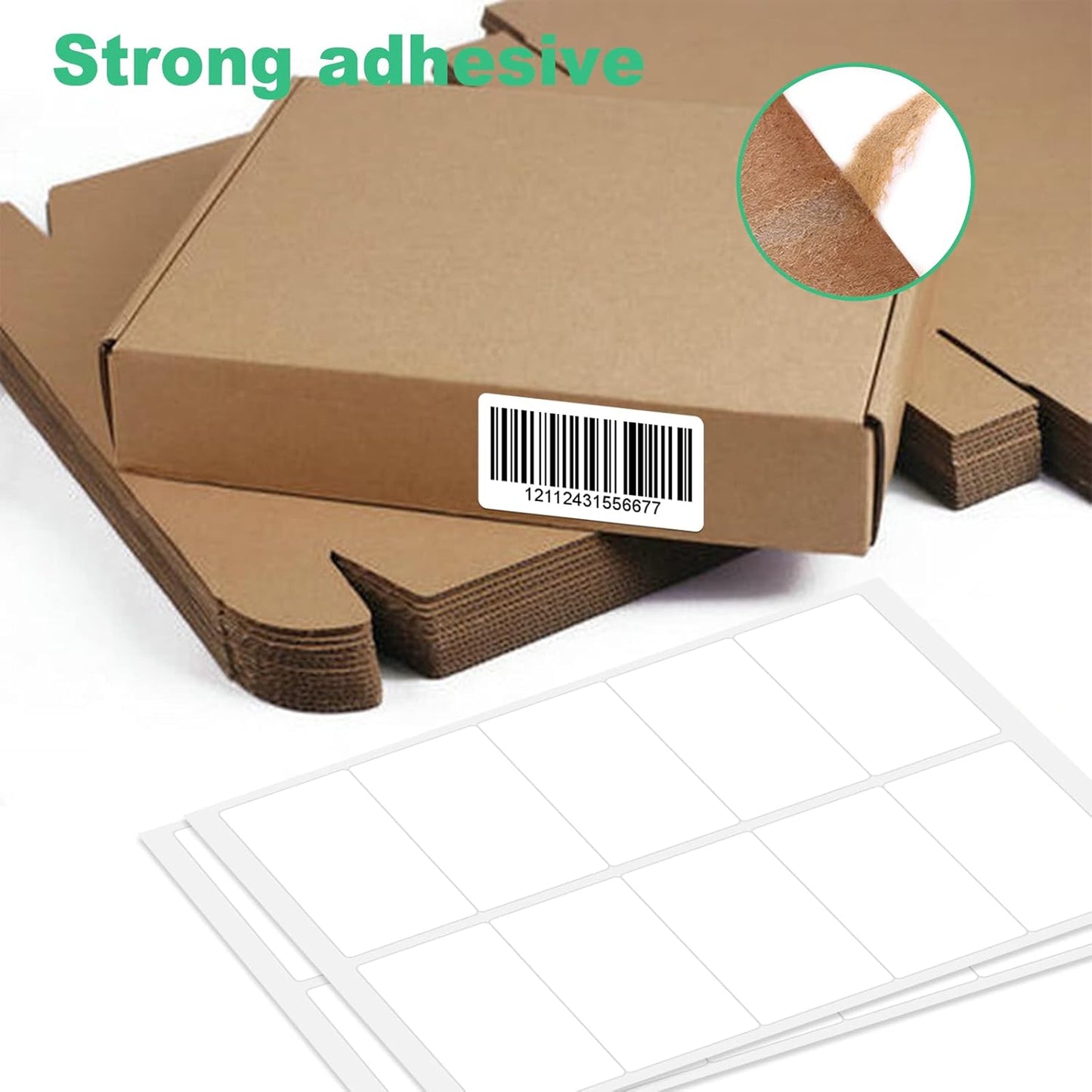 10 per Page Labels, Blank White Permanent Adhesive Shipping Address Labels for Laser/Ink Jet Printer, 2" x 4", 10-UP Labels (100 Sheet, 1000 Labels)