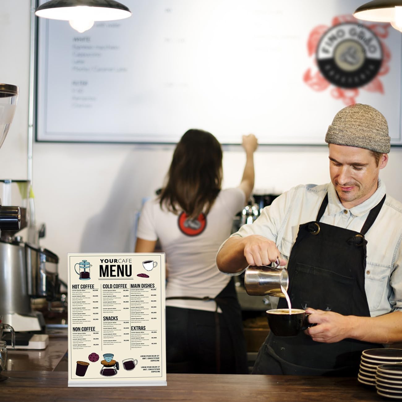 10 Pack Acrylic Sign Stand 8.5 X 11, Vertical T-Shape Clear Plastic Display, Double-Sided Clear Table Top Sign Holder, Suitable for Office, Store