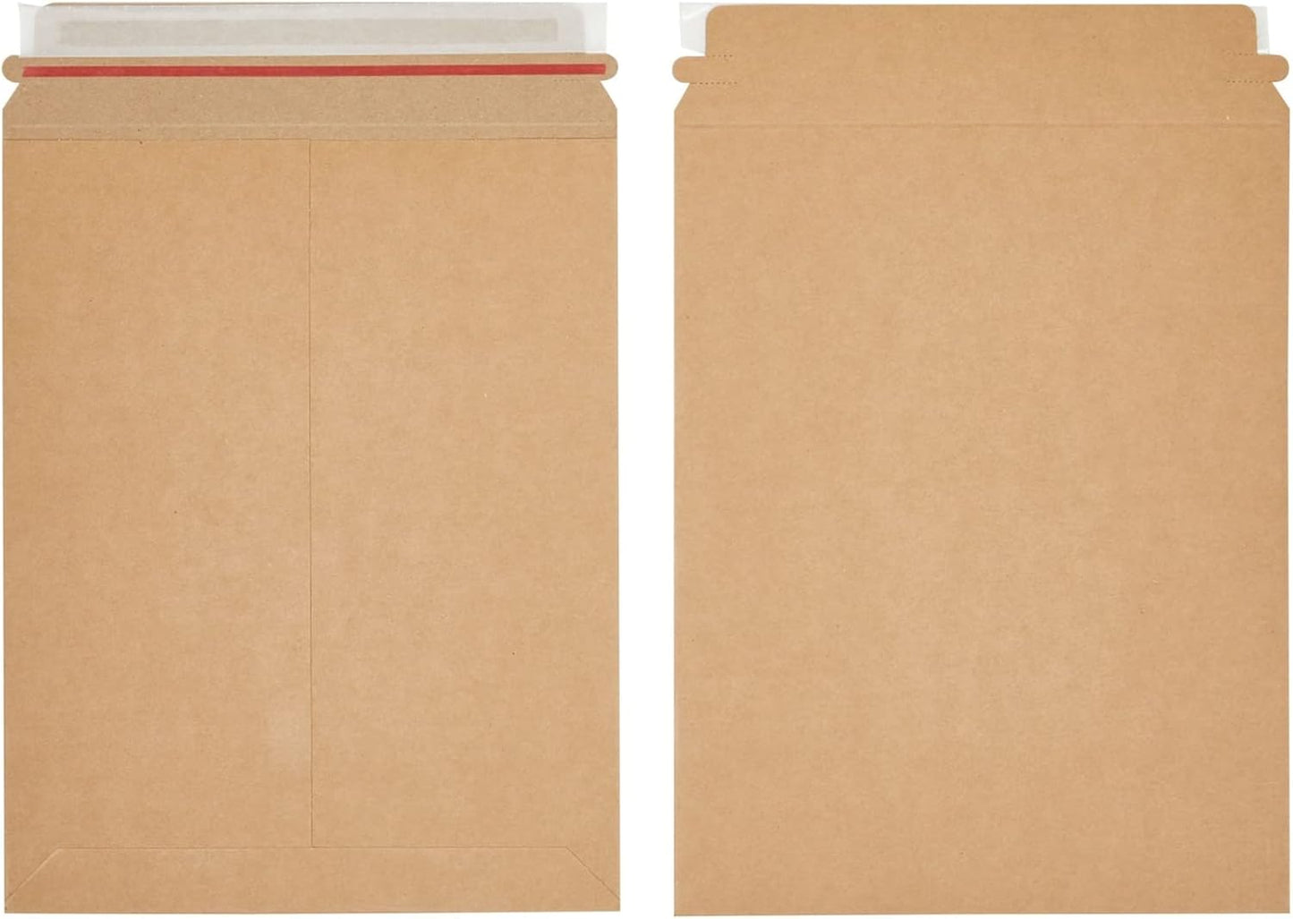 Juvale Comic Book Mailers - 9 x 11.5 in, Kraft Brown, 25-Pack, 450 GSM - Flat Cardboard Comic Mailers with Peel & Seal Closure - Non-Bendable Stay Flat Photo & Document Protection