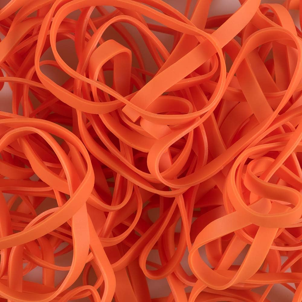 JAM PAPER Durable Rubber Bands - Size 64 - Orange Multi-Purpose Rubberbands - 100/Pack