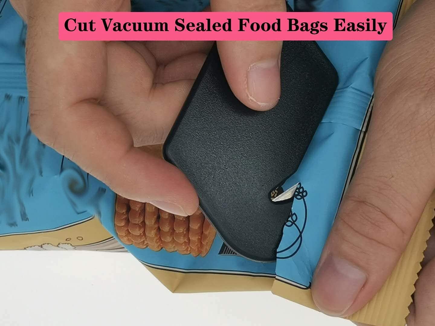 Magnetic Letter Openers Envelope,3 Pack,Envelope Opener Slitter,Mail Openers Blade with Magnet,Letter Opener for Women,Envelope Cutter (Black,White,Lake blue)