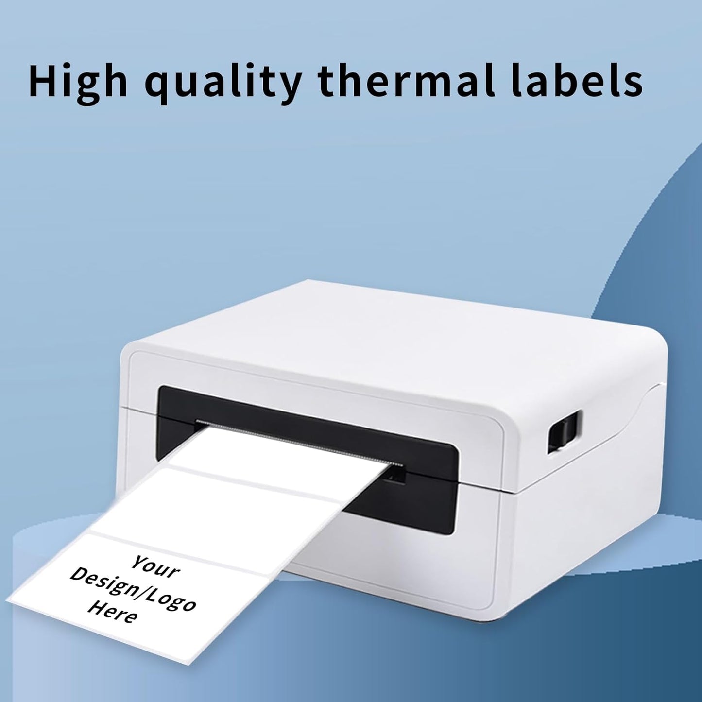 2×4 Inch White Removable Thermal Labels,Waterproof Thermal Label,250 Sheets per Roll with Perforated Lines