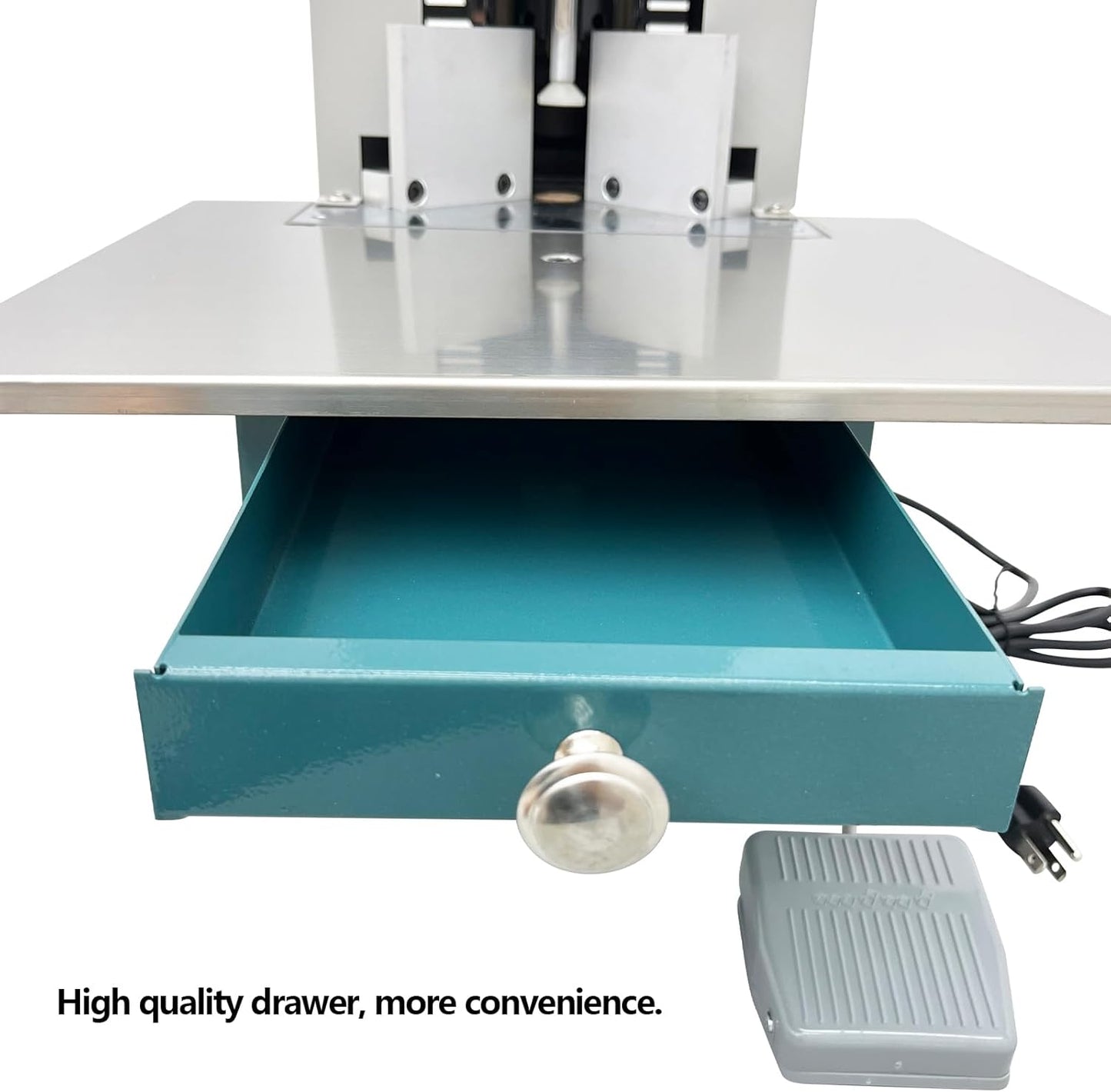 Electric Corner Round Cutting Machine with Foot Switch Electric Corner Rounder with R3 R4 R5 R6 R8 R9 R10 Seven Kinds of Knives for Name Card Notebook PVC 110V 180W