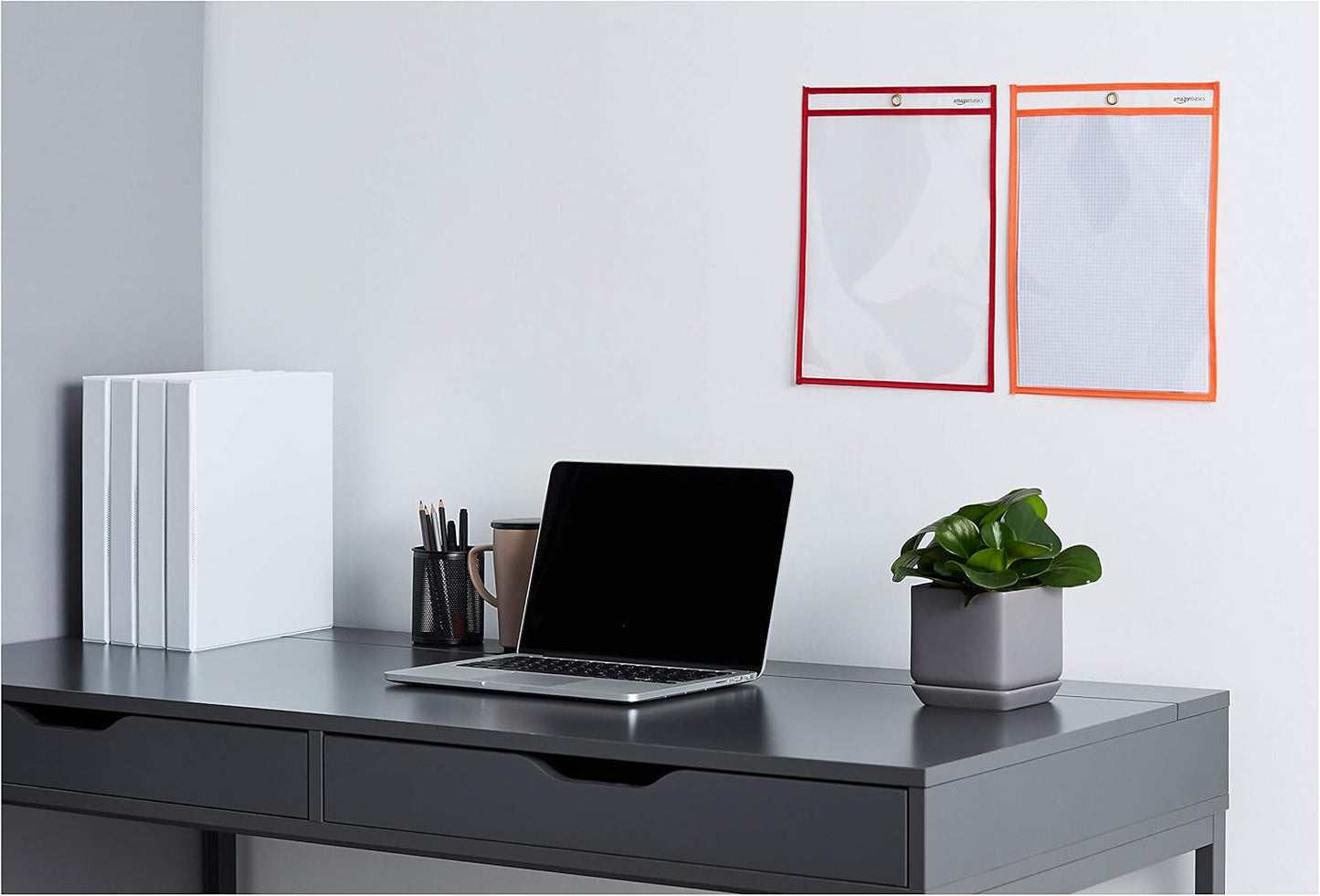 Amazon Basics Heavy Duty Ticket Holder 8.5" X 11", Pack of 150, Multi-color