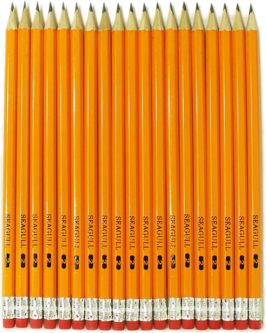 1000 Count Bulk Pack Pencils Pre-sharpened with Erasers Yellow Graphite Pencils for Back to School Teacher Supplies, No. 2 HB for Writing Drawing Sketching, Kids Party Favors