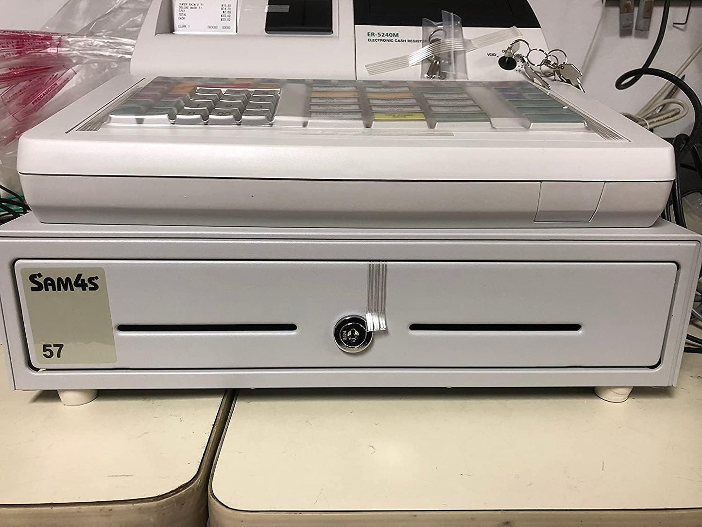 HK SYSTEMS SAM4S Cash Drawer Insert Money Tray 57, 5 Bills and 5 Coins, Compatible with Sam4s ER-5200, ER-5240, ER-5215, ER-380, ER-350, ER-520, ER-530, ER-650, ER-900 Series, SPS-300 Series