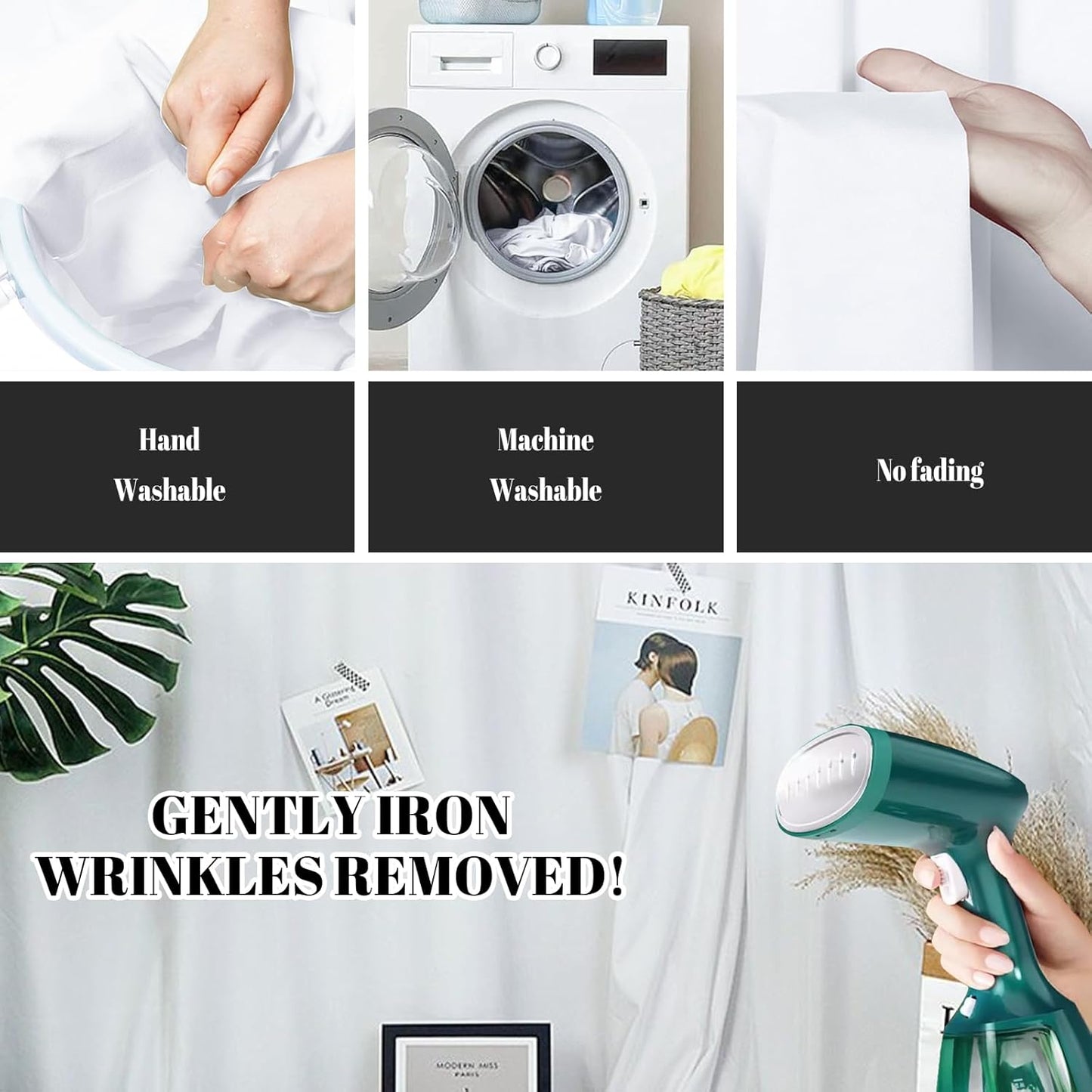 BEIYANG 10 X10 FT White Backdrop Screen for Photography, Background Cloth for Soft Light, White Backdrop Curtain for Portrait Product Photoshoot Screen Video Recording Parties