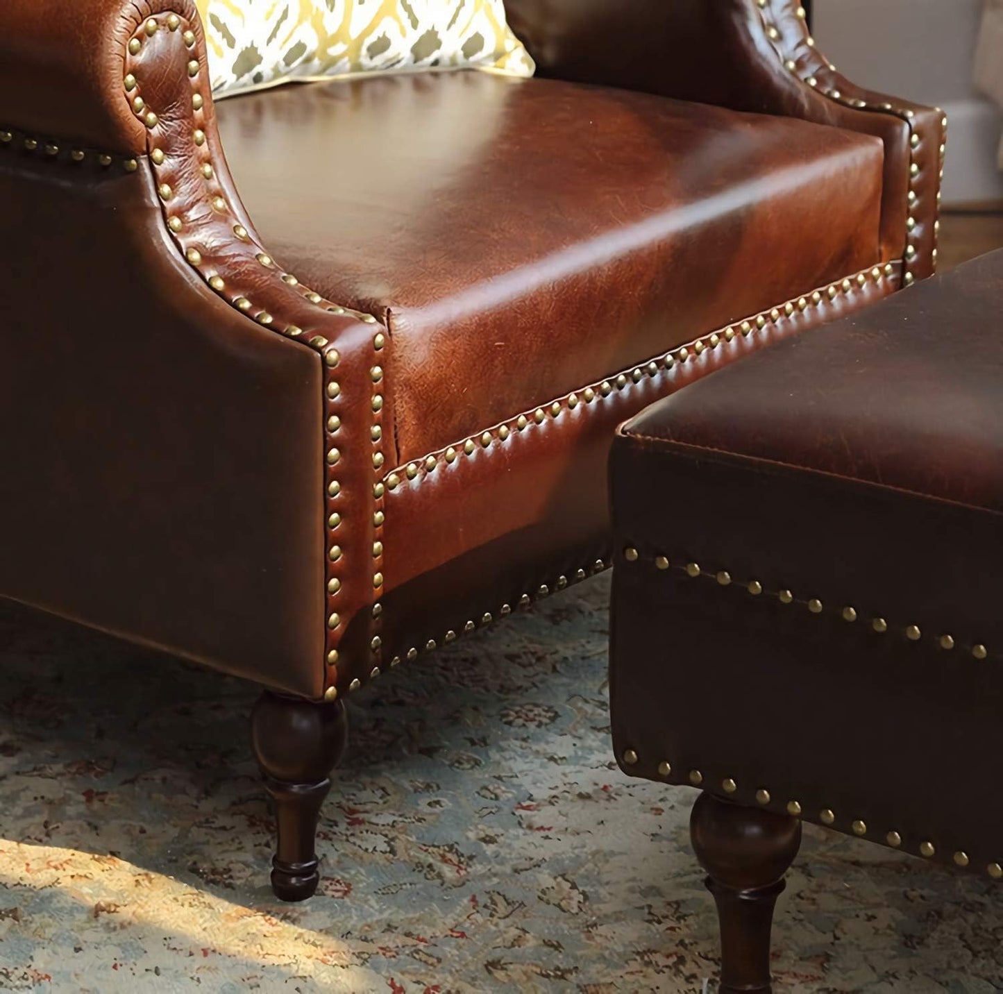 Kingrol 500 Count Upholstery Nails Pins, 7/16"/11mm Antique Brass Finish Furniture Tacks Upholstery Tacks