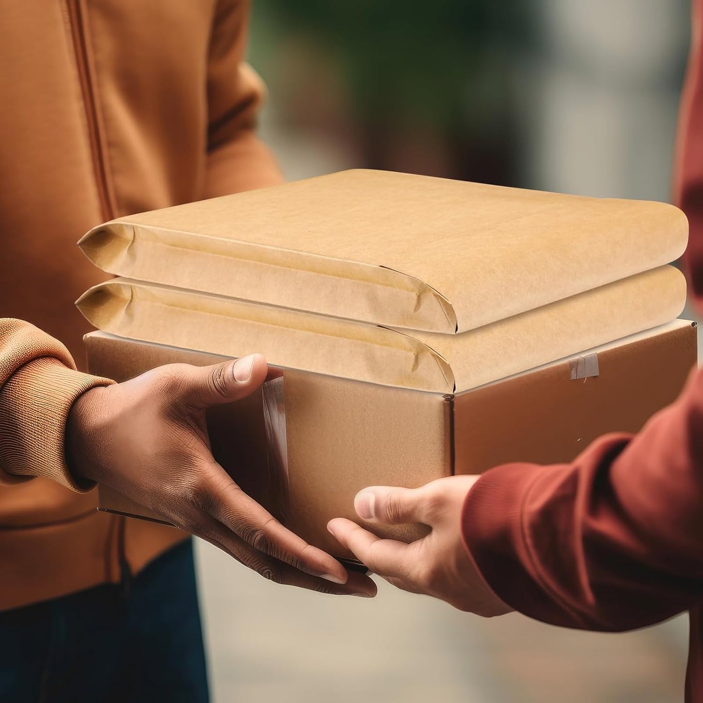 25 Pcs Catalog Envelopes Large Kraft Envelopes 10 x 15 Inches Large Mailing for Office Home Documents Magazines Photos Storage Organizing(Brown Kraft)