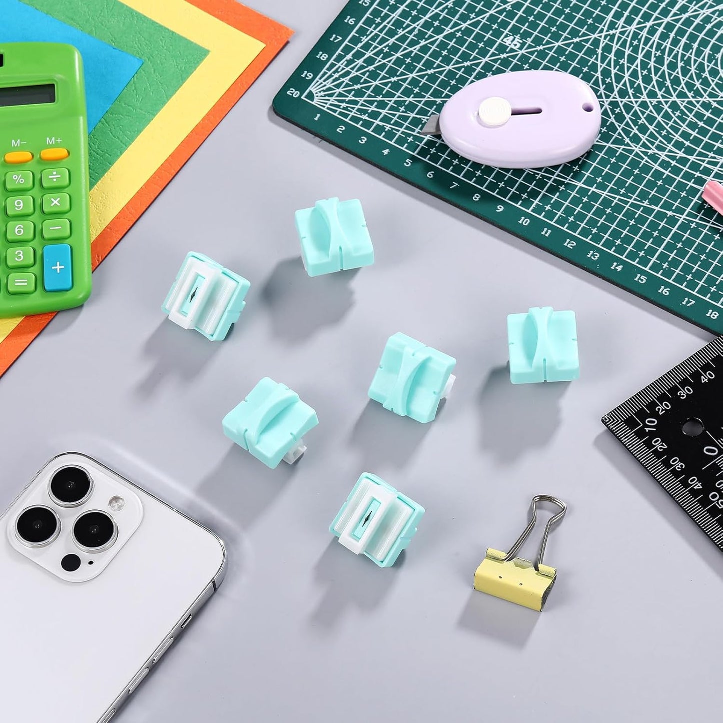 Honoson 6 Pieces Paper Cutter Replacement Blades Paper Trimmer Blades Refill Craft Cutting Replacement Blades for A4 Cutter(Green)