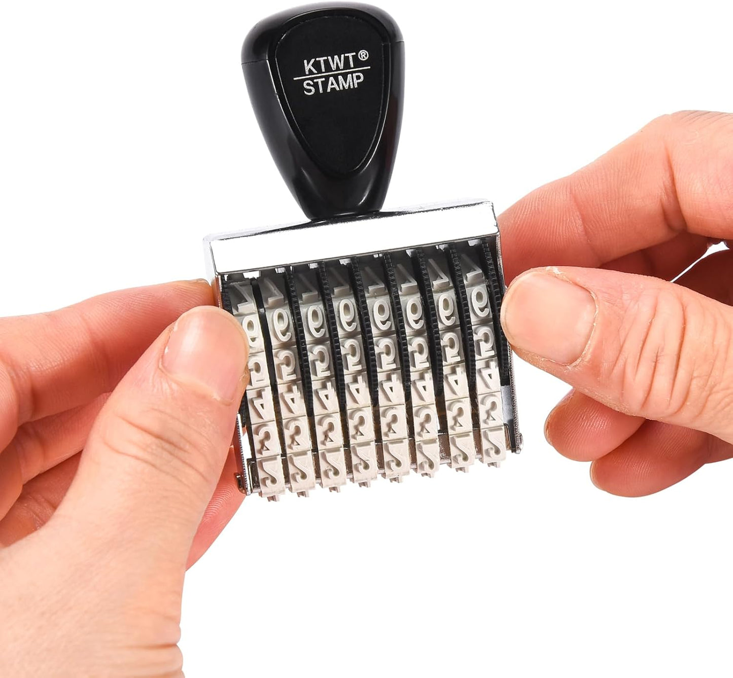 8 Digits Rubber Number Stamp, Date Stamp, Office Stamp, Rotating Stamp, Office Business Stamps