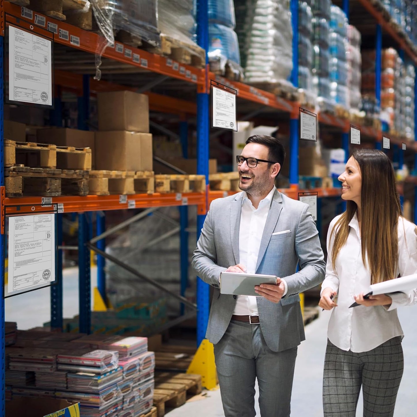 100 Packs Dry-Erase Pockets Bulk Oversized Reusable Dry Erase Pocket Sleeves with 6 Rings, 10x14 Black Ticket Holders, Clear Plastic Sheet Protectors, Teacher School Classroom Supplies