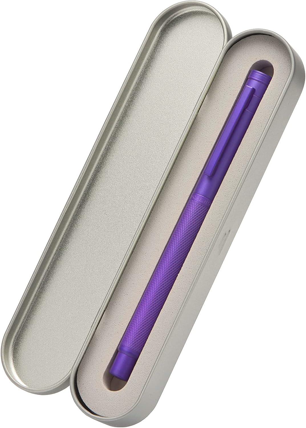 Hongdian 1851 Purple Forest Fountain Pen Medium Nib, Classic Design with Converter and Metal Pen Case