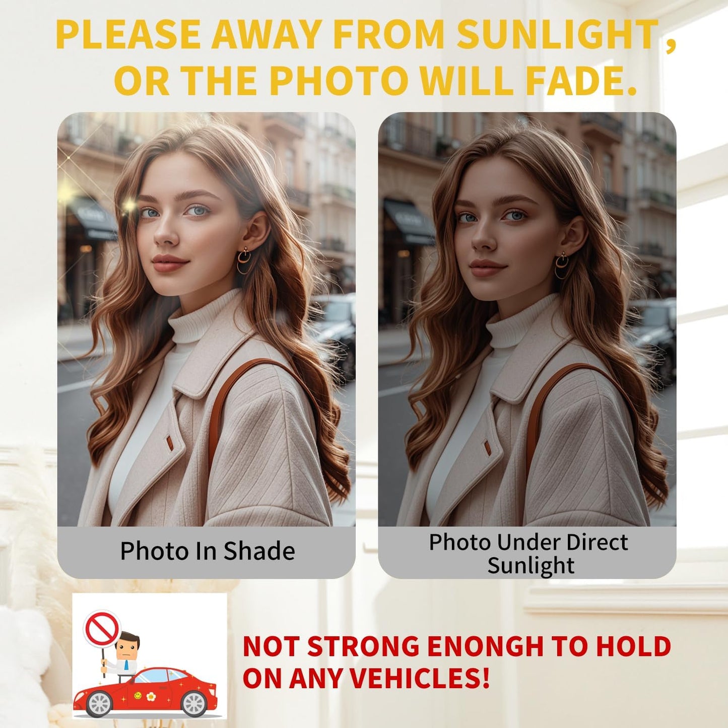 50 Sheets Printable Magnetic Sheets 8.5x11 Inches for Inkjet Printers, Glossy White Magnetic Print Paper, 12mil Thickness, Flexible Magnet Photo Paper for Refrigerator DIY Crafts