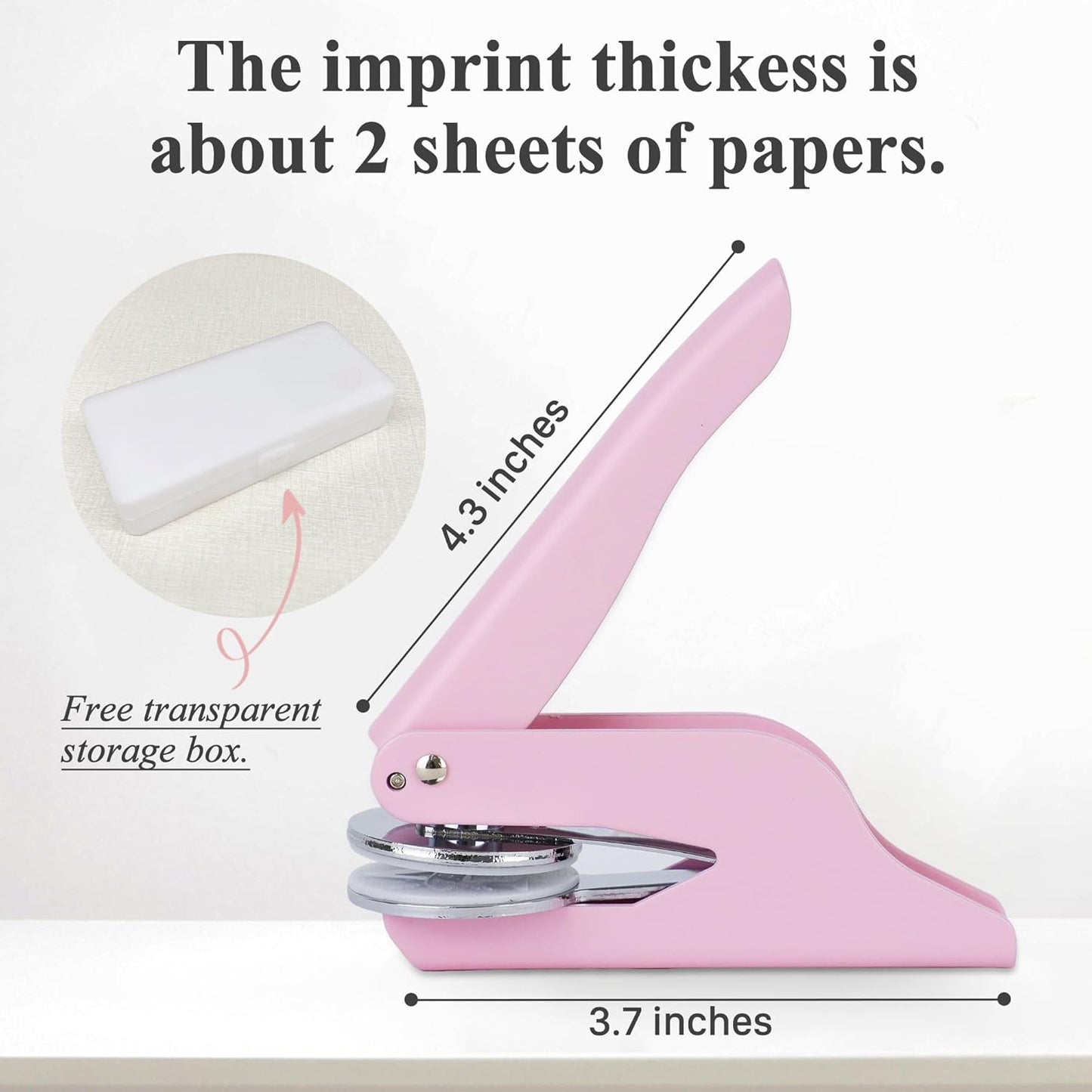 Book Embosser Custom Embosser Stamp with Your Name or Design Personalized Library Embosser Stamp Customized Books Business Cards Paper Documents Notebooks etc. (07)