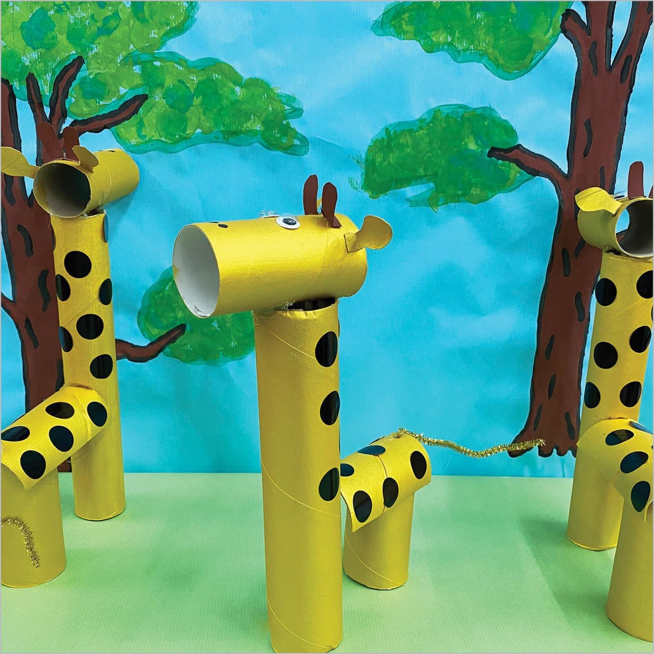 54 PC Cardboard Paper Tubes for Crafts - 10" x 1.5" Inch Kraft Thick Paper Towel Rolls for Classrooms, Projects, DIY, Arts and Crafts