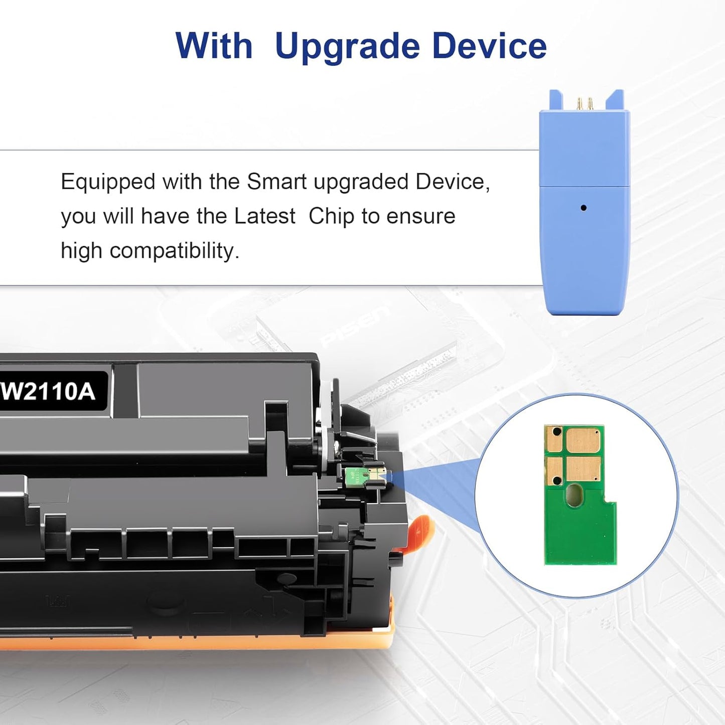 INKCLOUD 206A Toner Cartridges 4 Pack with Chip Compatible Replacement for HP 206A 206X W2110A W2110X Work with Color Pro MFP M283fdw M283cdw Pro M255dw M283 M255 Printer Ink High Yield Toner