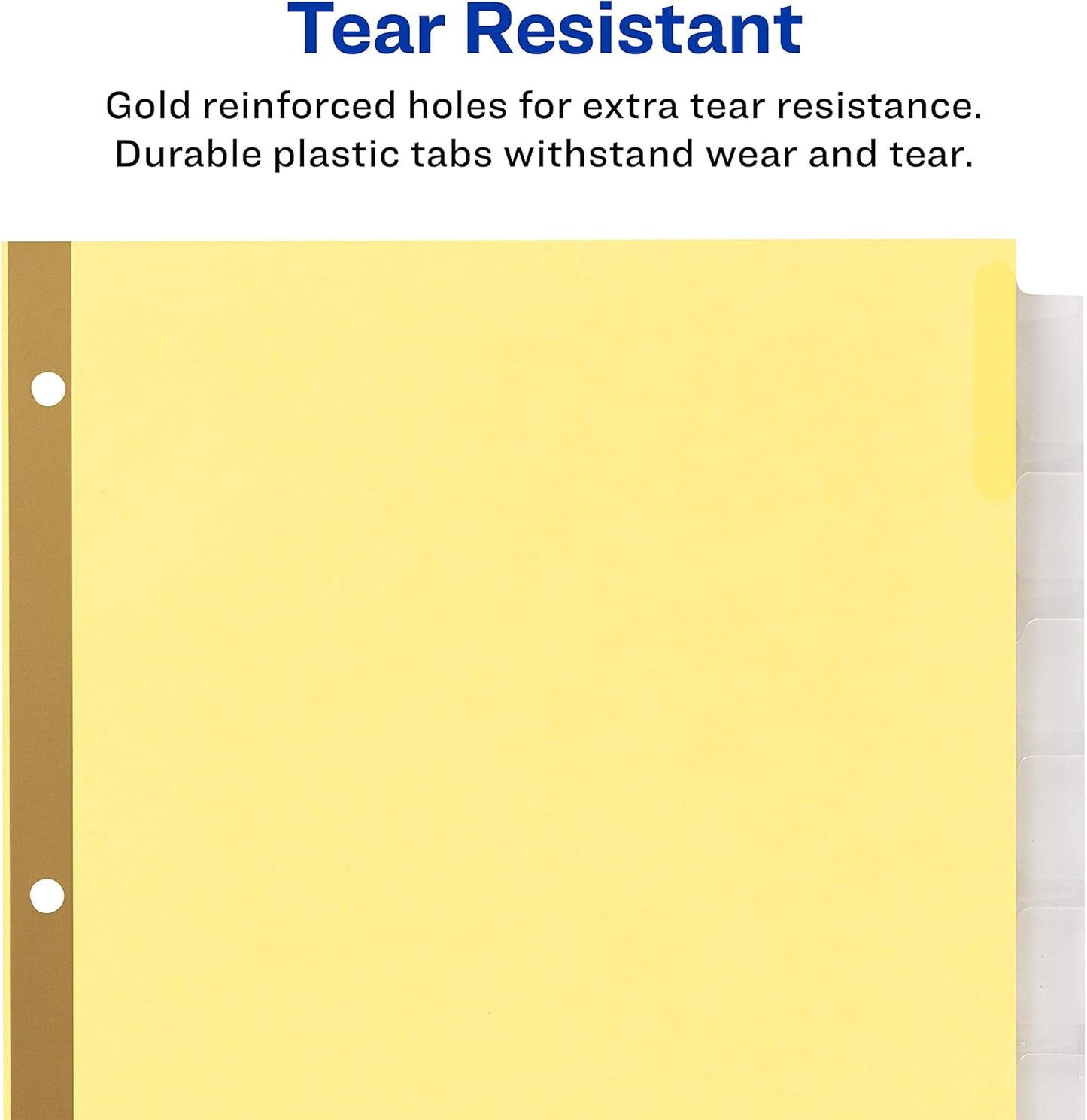 Avery Big Tab Insertable Dividers for 3 Ring Binders, 8-Tab Set, Buff Paper, Clear Tabs, Binder Divider Value Pack of 11112, 24 Sets Total (11115)