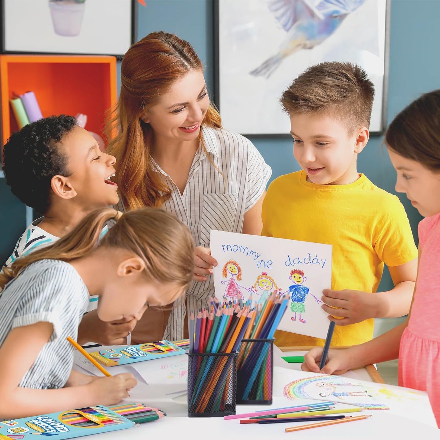 288 Count Colored Pencils Bulk, 24 Packs Colored Pencils for Kids 12 Colors, Pre-sharpened Coloring Pencil for Adults, Bulk School Supplies for Teachers, Back to School Supplies, Classroom Prizes