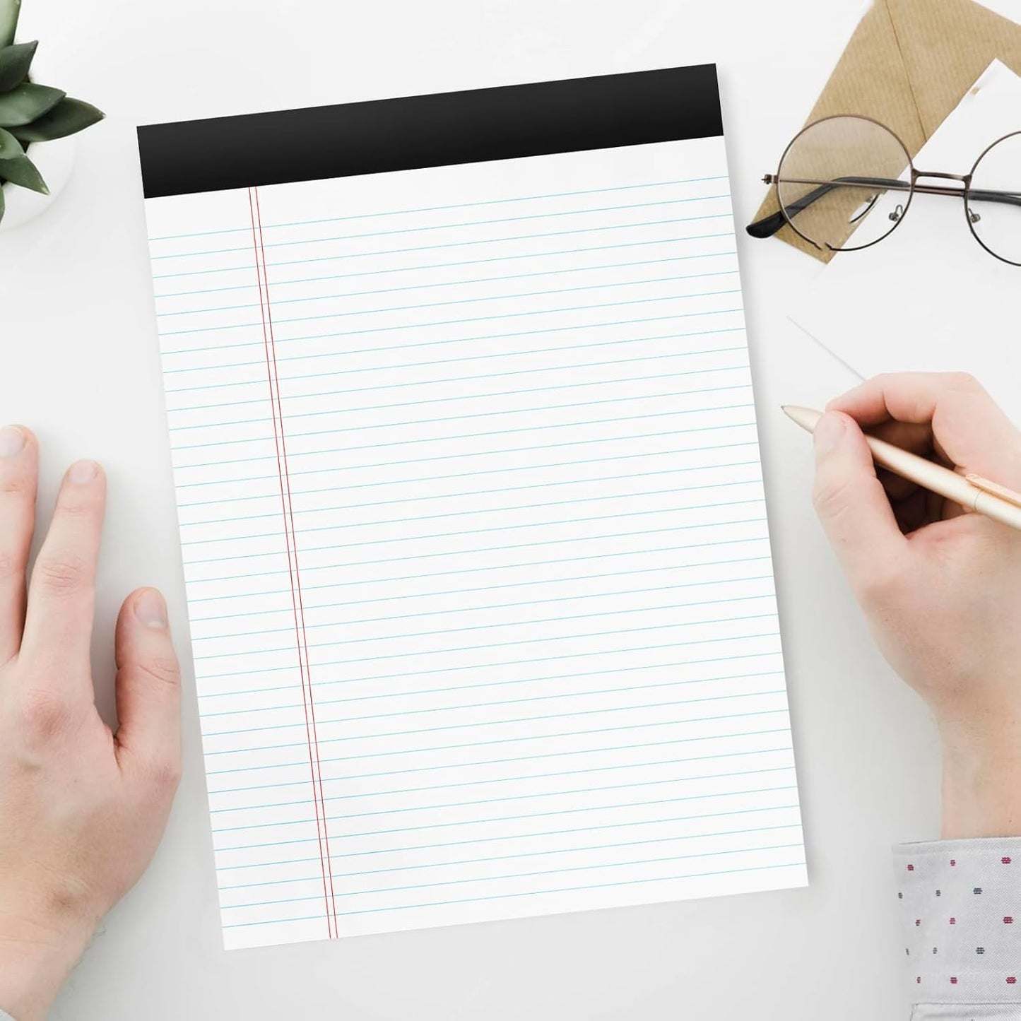 720 Sheets Legal Pads 8.5 x 11 College Ruled White Paper Note Pads 24 Pack Clear Print Writing Pads 8x11 Legal Pads Narrow Ruled Pads of Paper