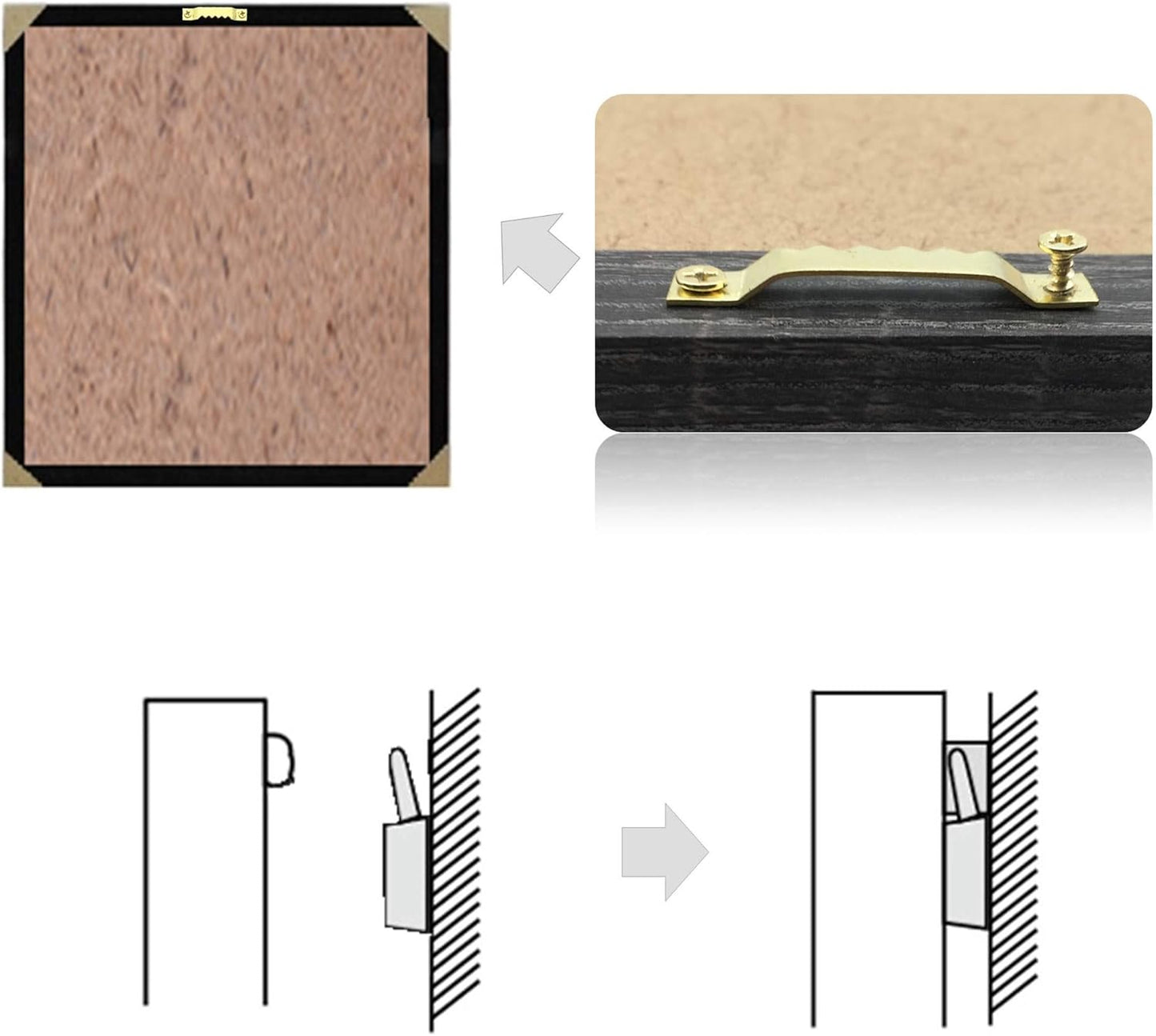 50 Pack Small Sawtooth Picture Hangers Steel Picture Hangers Picture Frames Hangers with Screws Picture Hang Solutions, for Hanging Clock Paintings Artwork Picture Frame Hook Photos(Gold)