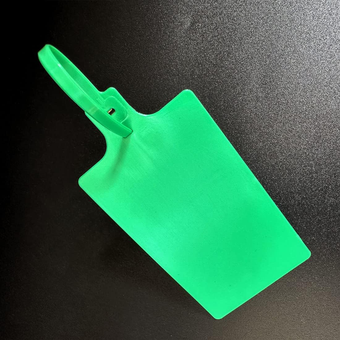 Blank Waterproof Plastic Tags Marker Ties Large Labeling Tags 2.28"×3.94" Green 100 pcs per Bag