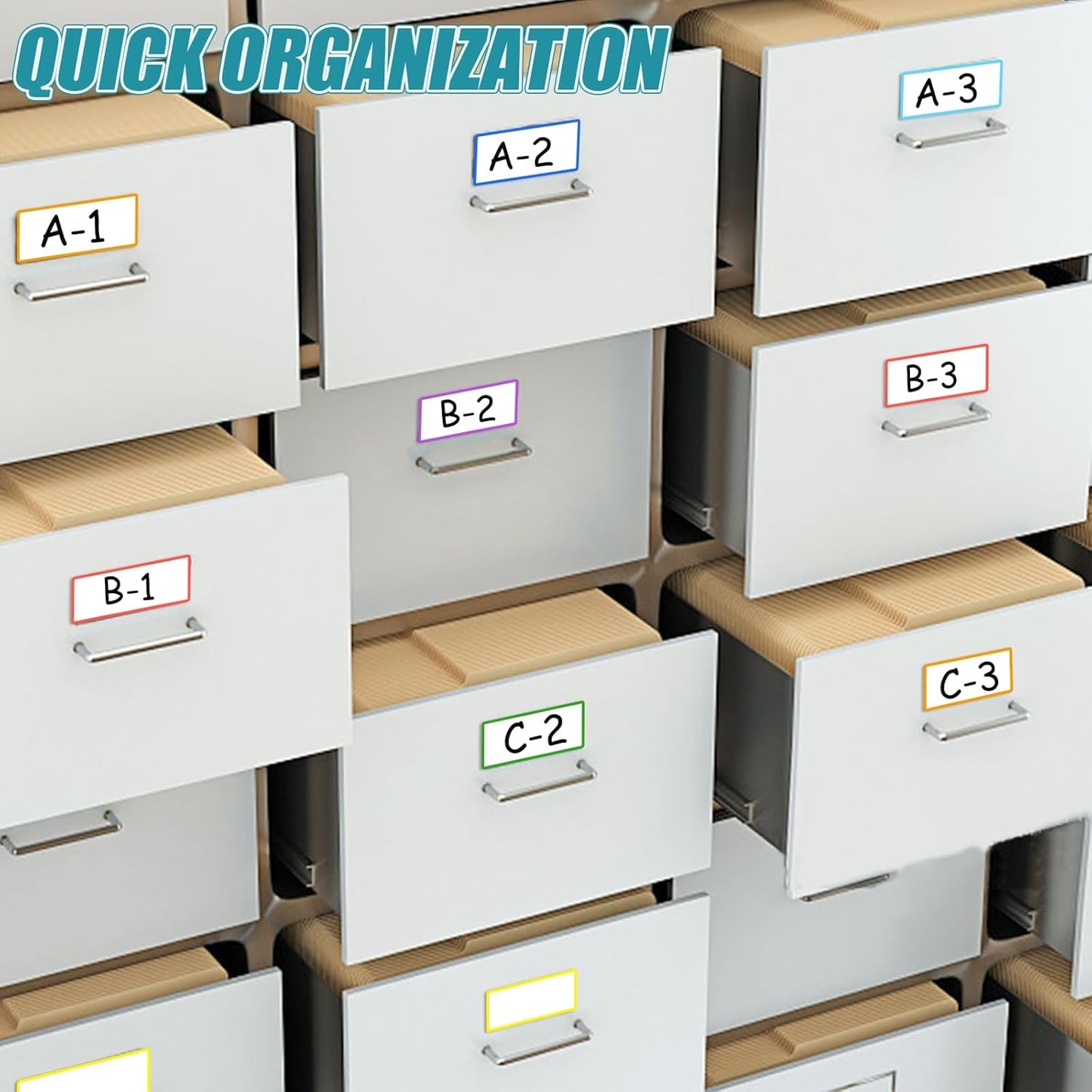 80 Pack Magnetic Dry Erase Labels 8 Colors 3.2"x1.2" Magnetic Labels Reusable Strips for Classroom, Office, Cabinet, Write On Magnets Sticker Writable Erasable Name Tags for Fridge