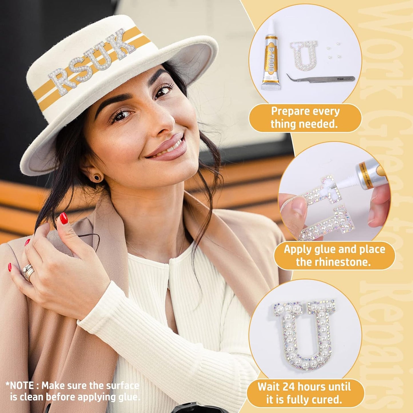 B7000 Clear Glue for Jewelry Making, Upgrade B-7000 Adhesive Crafts Glue Multipurpose Super Glue for Scrapbooking Supplies, School DIY Craft Glass, Fabric, Wood, Rhinestones Gems Clothes (2X 15ML)