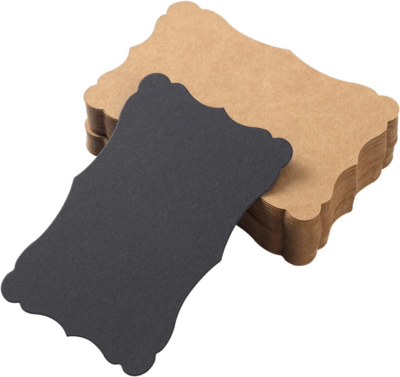 120 Pieces Small Mini Business Cards Vintage Assorted Colors Blank Note Cards Gift Word Card for Business Cards, Gift Cards (Brown, 3.66x 2.36 inches)