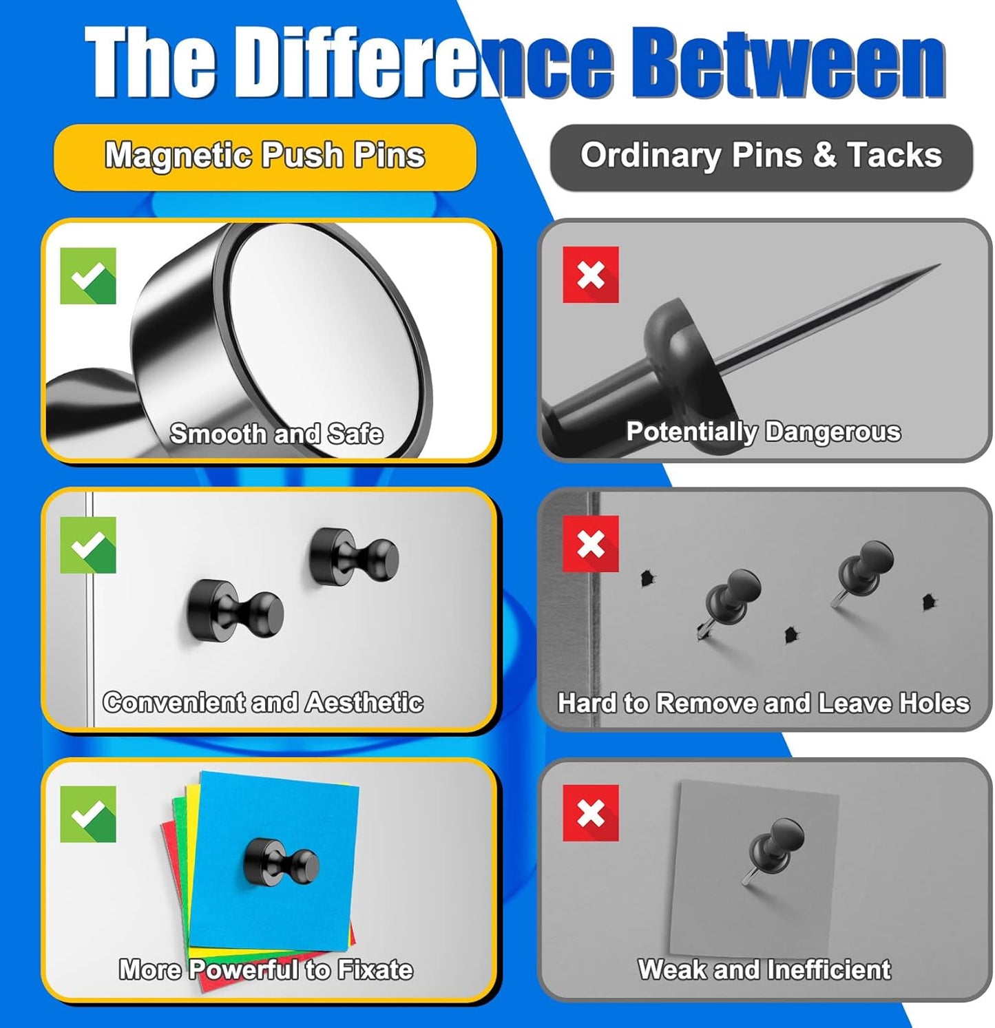 120 PCS Whiteboard Magnets, Small Strong Fridge Magnets, Magnetic White Board for Refrigerator, Black Magnetic Clips Heavy Duty for Kitchen, Office, Gadgets, Classroom, Desk Accessories