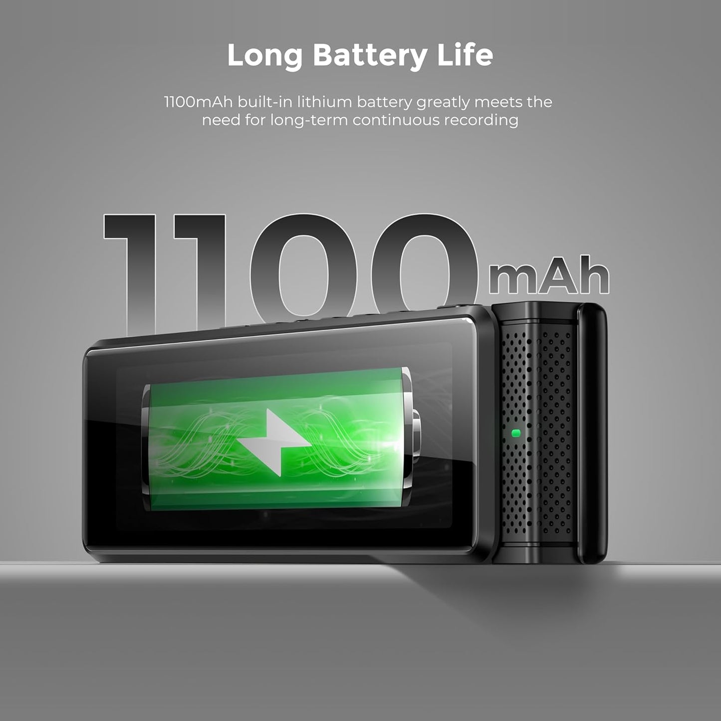 136GB Digital Voice Recorder with Playback, Innioasis R1 Full Touchscreen Voice Recorder with AI Intelligent Transcription and Bluetooth, Voice Activated Sound Audio Recorder Device with Mic (Black)