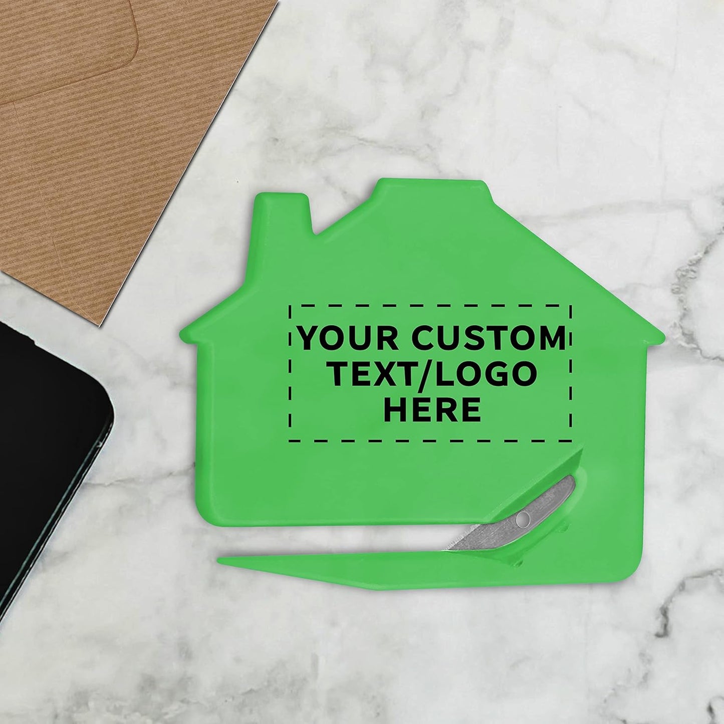 Custom House Letter Openers Set of 10, Personalized Bulk Pack - Perfect for Home or Office - TGreen