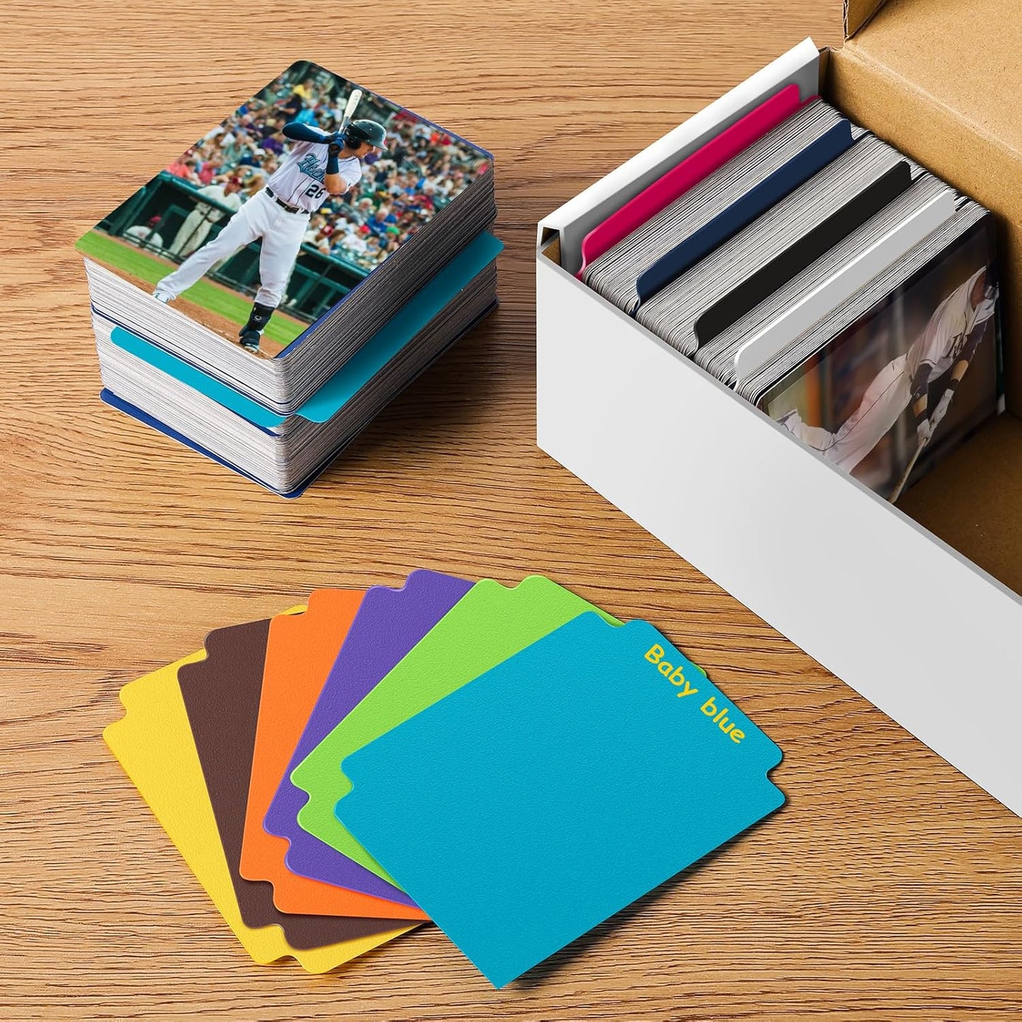 60 Pieces Trading Card Dividers Black Playing Card Separators Playing Board Game TCG Dividers Card Gathering Storage Organizer, Card Divider Fit for MTG PKM Yugioh Commander 2.71 x 3.8 Inches