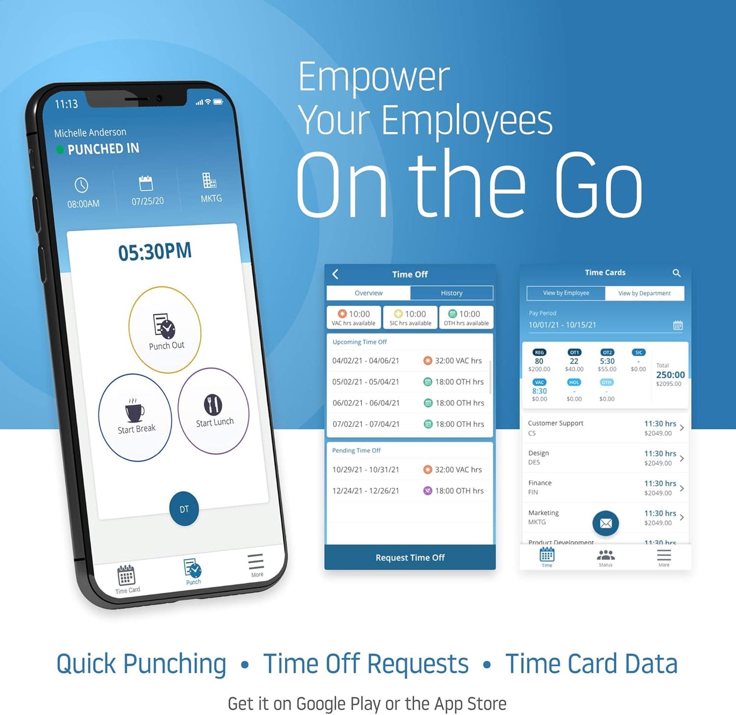 uAttend Touch-Free Voice Control and Facial Recognition Time Clock with Temperature Reader (DR2500)