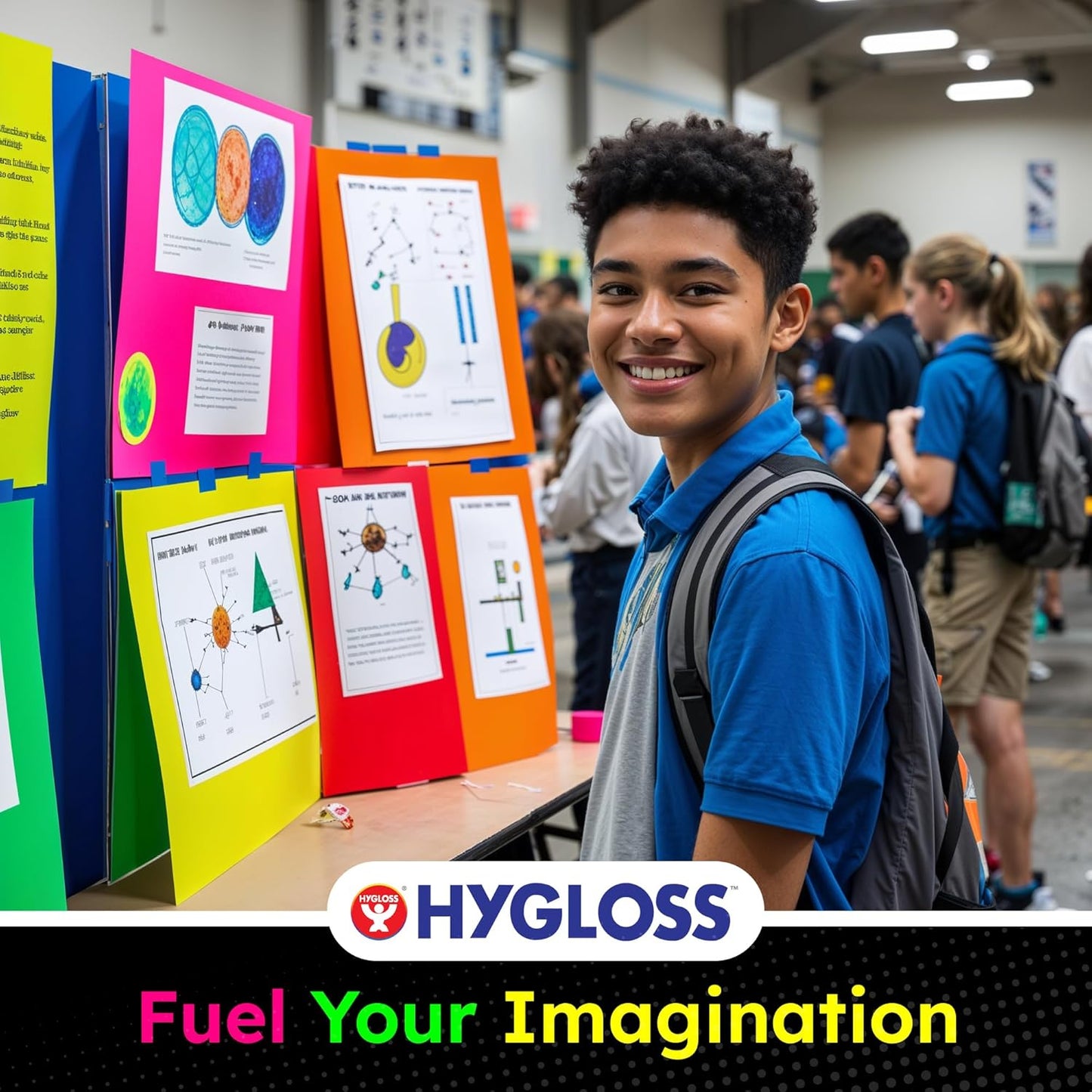 Hygloss Large Poster Board 22x28 - 25 Neon Pink Single Color Poster Boards Bulk Pack - 10 Pt. Thickness Colored Poster Board Paper for Projects, Signs, Displays - Posterboard Multipack 22" x 28"