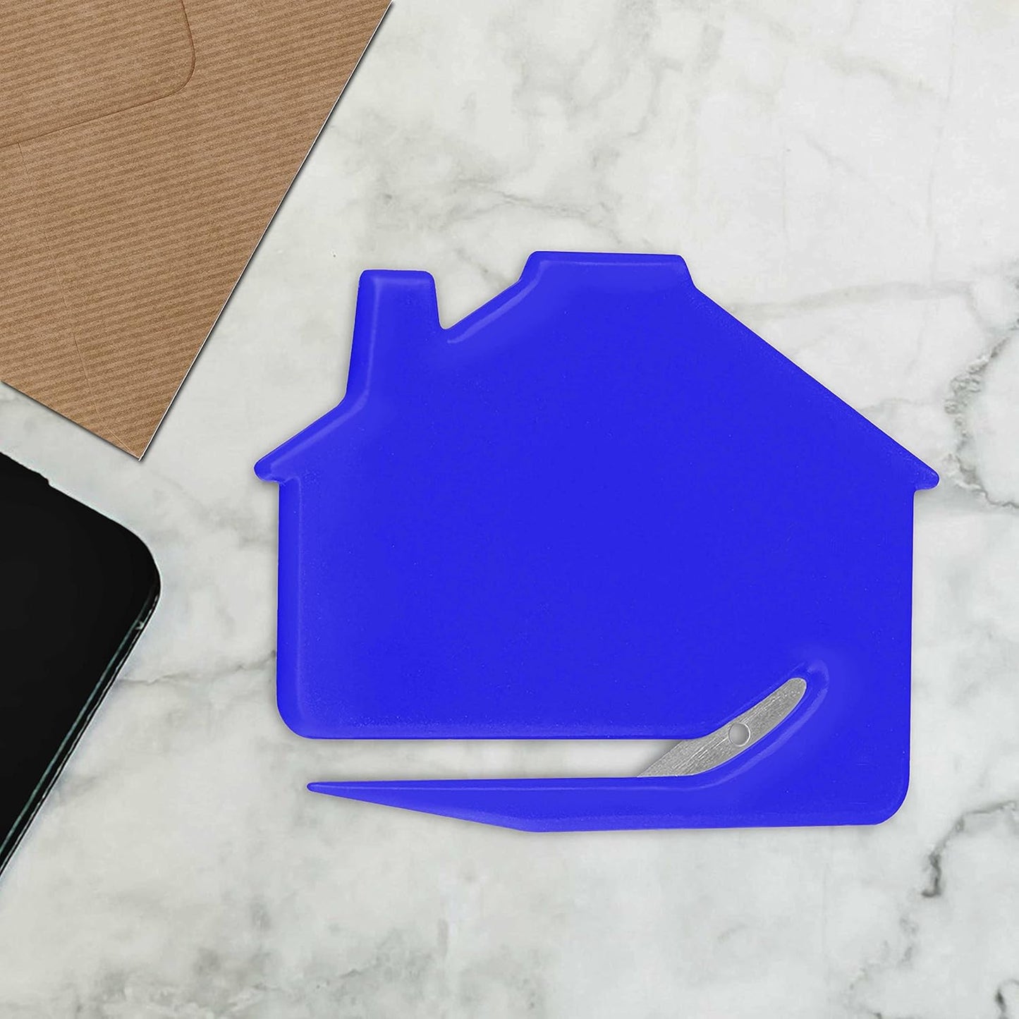 House Letter Openers Set of 10, Bulk Pack - Perfect for Home or Office - Blue