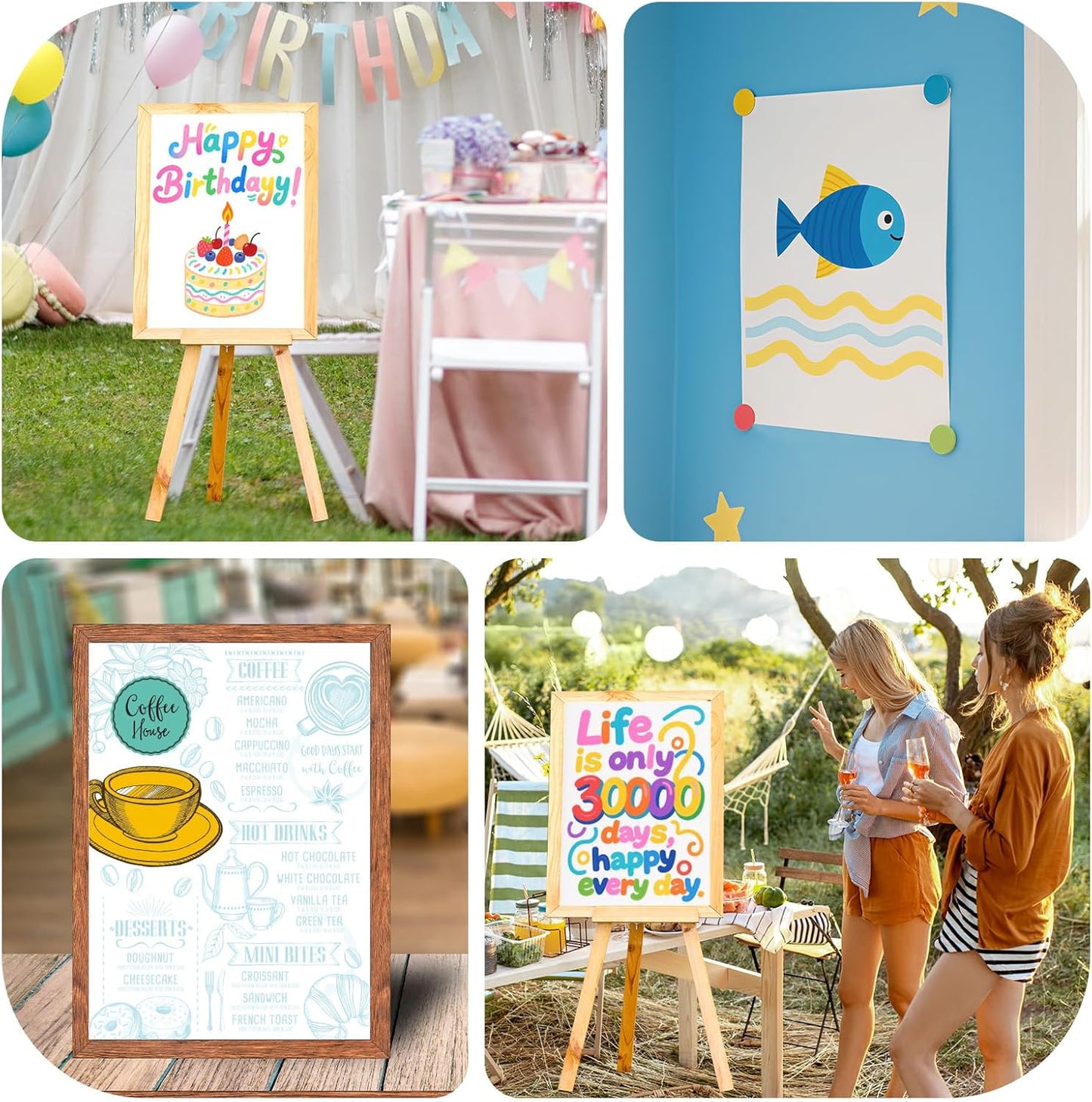 100 Pcs White Poster Board Paper 11.7 x 16.5, ROOKEA White Vision Boards Bulk Smart Posterboard Blank Graphic Display Card Paper for Drawing Artwork School Arts Crafts Classroom Projects Scrapbooking