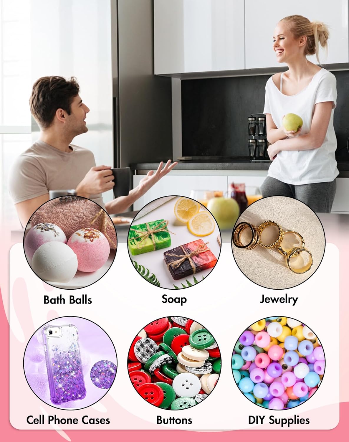 100 Pack Resealable Packaging Bags for Small Business Double-Sided Color Smell Proof Bag for Food Storage Flat Bags (Red, 4.7" x 7.1")